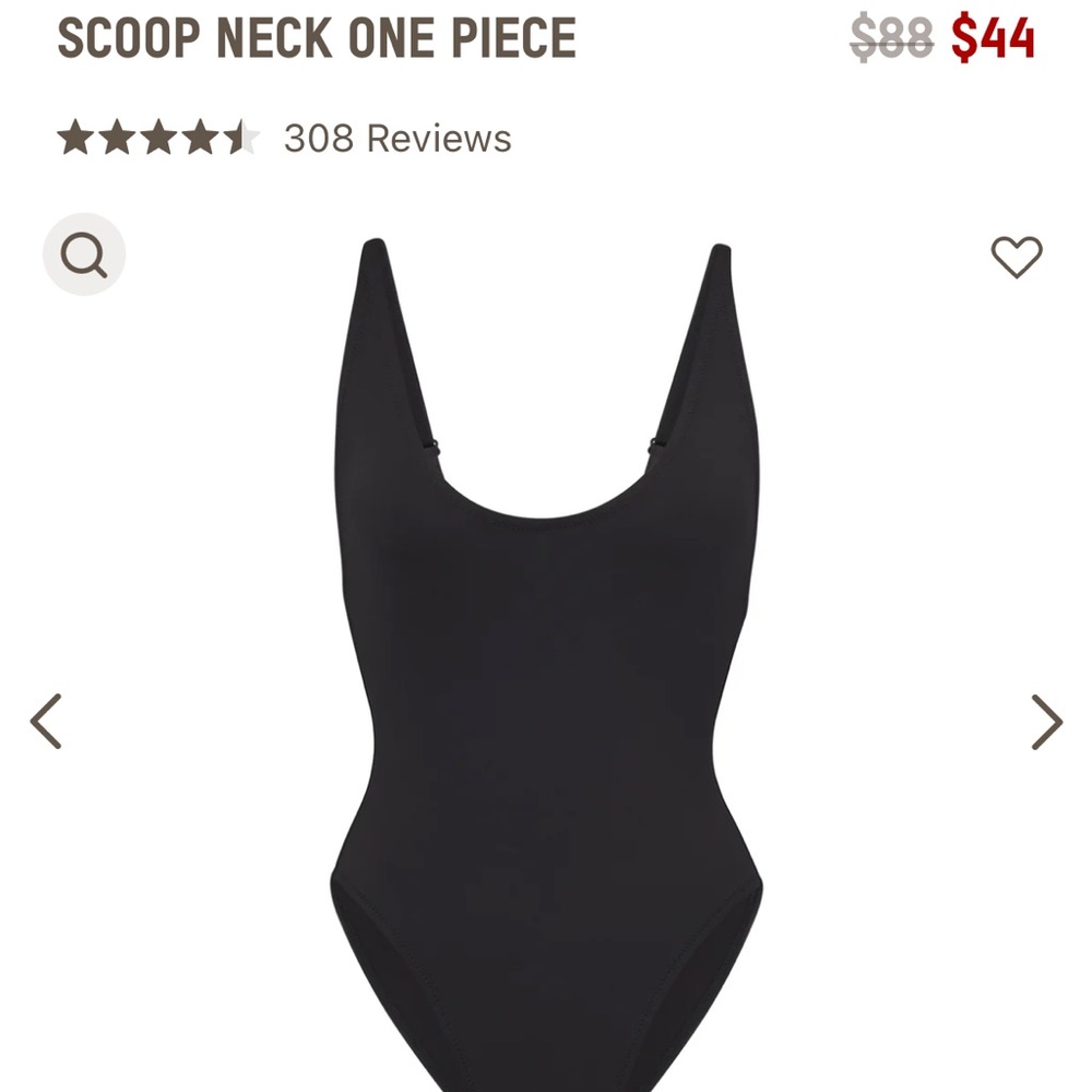 Scoop neck one piece- Skims Swim